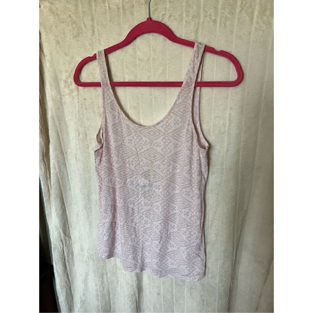 Pink By Victorias Secret Patterned Scoop Back Tank Top Woman’s XS
